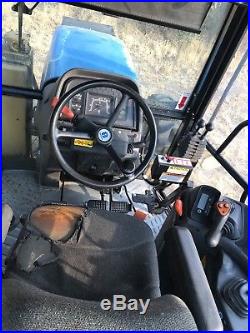 1999 New Holland 8260 4x4 Diesel Tractor & 2 Attachments Works Good
