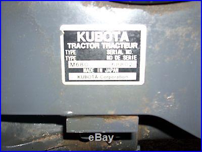 1 OWNER-2004 KUBOTA M6800 CAB+LOADER+4X4+HYDRAULIC SHUTTLE TRANS- 433HRS