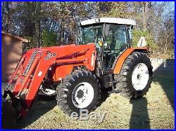 1 OWNER 2004 MASSEY FERGUSON 492 CAB+LOADER+4X4 WITH 720HOURS- NICEST AROUND