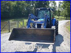 1 OWNER 2005 NEW HOLLAND TL100 A CAB+LOADER+4X4 WITH DELUXE CAB+ALL OPTIONS