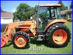 1 OWNER KUBOTA M7040 CAB+LOADER+4X4 WITH 1,210HOURS- HYDRAULIC SHUTTLE TRANS