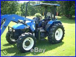 1 OWNER NEW HOLLAND TL80 DELUXE 4X4+ LOADER+ WITH 2015HOURS