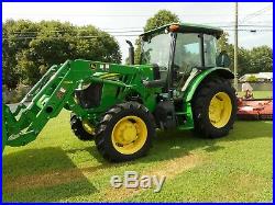 1 Owner2015 John Deere 5085e Cab+loader+4x4 With 296hrs- Warranty Remaining
