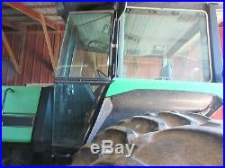 1-owner Deutz-Allis 9170 MFWD tractor withcab. 3-point quick hitch
