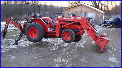 2000 Ford 1720 4x4 compact tractor with loader LOW RESERVE