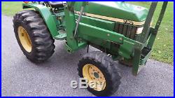 2000 JOHN DEERE 790 4X4 COMPACT UTILITY TRACTOR With LOADER 30HP DIESEL 833 HOURS
