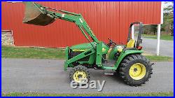 2001 JOHN DEERE 4400 4X4 COMPACT TRACTOR With LOADER 35HP DIESEL SYNCH REVERSER