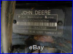 2001 John Deere 4300 Tractor, 4WD, JD420 Loader, Hydro, R4 32HP, 508 Hours