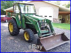 2001 John Deere 4700 4x4 Hydro Compact Tractor Loader
