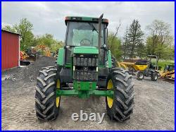 2001 John Deere 7410 4x4 120Hp Power Quad Farm Tractor with Cab with 7500Hrs