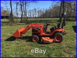 2001 Kubota BX2200 Tractor with Frontend Loader and mowing deck