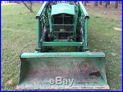 2002 John Deere 4310 Diesel 4x4 tractor front end loader bush hog