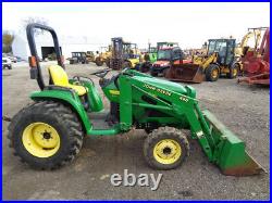 2002 John Deere 4310 Tractor, 4WD, Hydro, JD 420 Front Loader, 1 Rear Remote