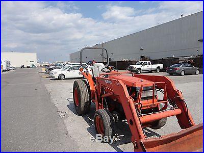 2002 KUBOTA L4310 Loader Tractor 4x4 Diesel Skid Steer Backhoe NO RESERVE