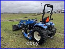 2002 New Holland TC29D Tractor with Loader and Belly Mower