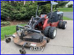 2002 Power Trac 1845 Slope Tractor 49HP Duetz 4x4 72 Mower Clam Bucket Forks