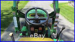 2003 JOHN DEERE 4110 4X4 COMPACT UTILITY TRACTOR With LOADER & BELLY MOWER HYDRO