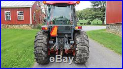 2003 KUBOTA L3430 4X4 COMPACT TRACTOR With CAB LOADER & MOWER HYDRO HEAT A/C