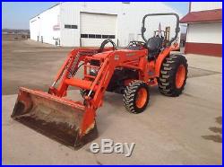 2003 KUBOTA L5030 MFWD COMPACT TRACTOR WITH LOADER HYDRO TRANSMISSION 1814 HOURS