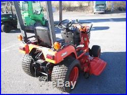 2003 Kubota BX2200 Compact Tractor Belly Mower Kubota Diesel Front 54Snowblower