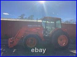 2003 Kubota M9000 4x4 90Hp Farm Tractor with Cab & Loader Only 1700 Hours