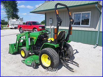2004 John Deere 4010 Compact Utility Tractor 4X4 Loader Belly Mower JD Lawn