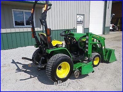 2004 John Deere 4010 Compact Utility Tractor 4X4 Loader Belly Mower JD Lawn