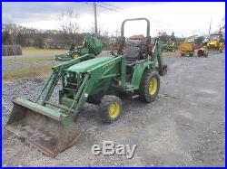 2004 John Deere 4210 4x4 Hydro Compact Tractor Loader Backhoe