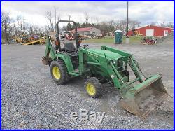 2004 John Deere 4210 4x4 Hydro Compact Tractor Loader Backhoe