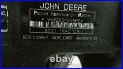 2004 John Deere 5320 2WD tractor loader
