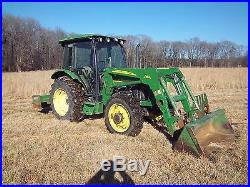 2004 John Deere 5420 Tractor 4x4 Enclosed Cab With Loader