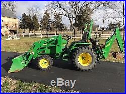 2004 John Deere 790 Tractor 4x4 419 Loader 7 Sub-Frame Backhoe 255 Hours