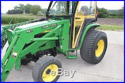 2004 John deere 4610 hydro 4x4 tractor with 460 loader, belly mower, forks