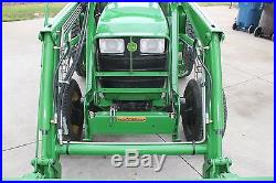 2004 John deere 4610 hydro 4x4 tractor with 460 loader, belly mower, forks