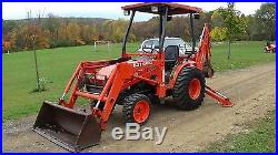 2004 Kubota B21 Tractor, Loader, Backhoe And Canopy