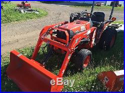 2004 Kubota B7400HST Diesel Compact Tractor with New Woods LS72 Front End Loader