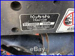 2004 Kubota BX1500 4x4 Diesel Compact Tractor with Mower