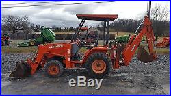 2004 Kubota L35 4x4 Compact Tractor Loader Backhoe