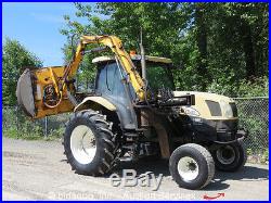 2004 New Holland TS125A Diesel AG Tractor With US Mowers Side Boom 48 Deck PTO