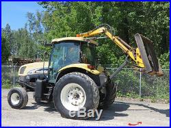 2004 New Holland TS125A Diesel AG Tractor With US Mowers Side Boom 48 Deck PTO
