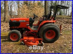 2004 kubota B- 2910 diesel 4 WD tractor and 72 belly mower with 462 hours
