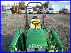 2005 John Deere 2210 Tractor with JD 210 Front Loader, 4WD, Hydro, 62 belly mower