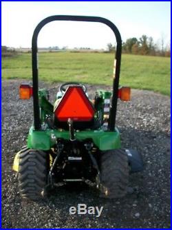 2005 John Deere 2210 Tractor with JD 210 Front Loader, 4WD, Hydro, 62 belly mower