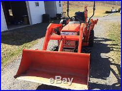 2005 Kubota BX 23 4WD TLB 260 hrs, includes snowplow, chains, 4' rotary cutter