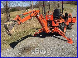 2005 Kubota BX 23 4WD TLB 260 hrs, includes snowplow, chains, 4' rotary cutter