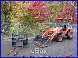 2005 Kubota L39 4x4 Loader Utility Ag Tractor PTO 4in1 Bucket Aux Hyd 42 Forks