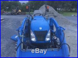 2005 New Holland TC33DA 4X4 Hydro Compact Tractor with Loader & Belly Mower