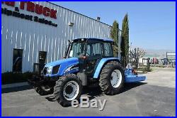 2005 New Holland TL100A 4X4 Tractor With Mower Attachment