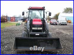 2006 Case IH JX85 tractor with Woods loader, Cab/Heat/Air, 2 remotes, 1,842 hours