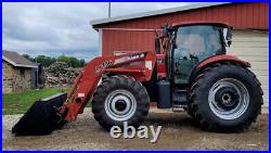 2006 Case IH MXU130 Tractor 6902 Hours Loader Air Heat Radio Bucket